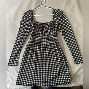 Gingham mini dress